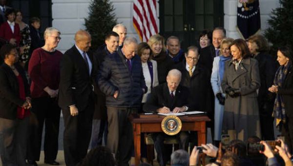 Biden Signs Bill Affirming Same Sex And Interracial Marriage At White