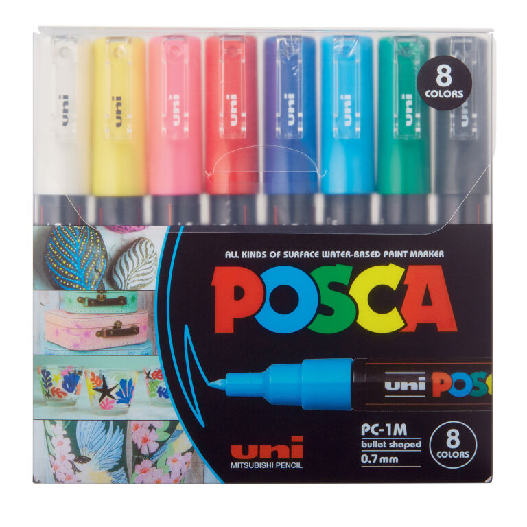 Color Extra Fine Pc M Water Based Paint Marker Set By Posca Raw