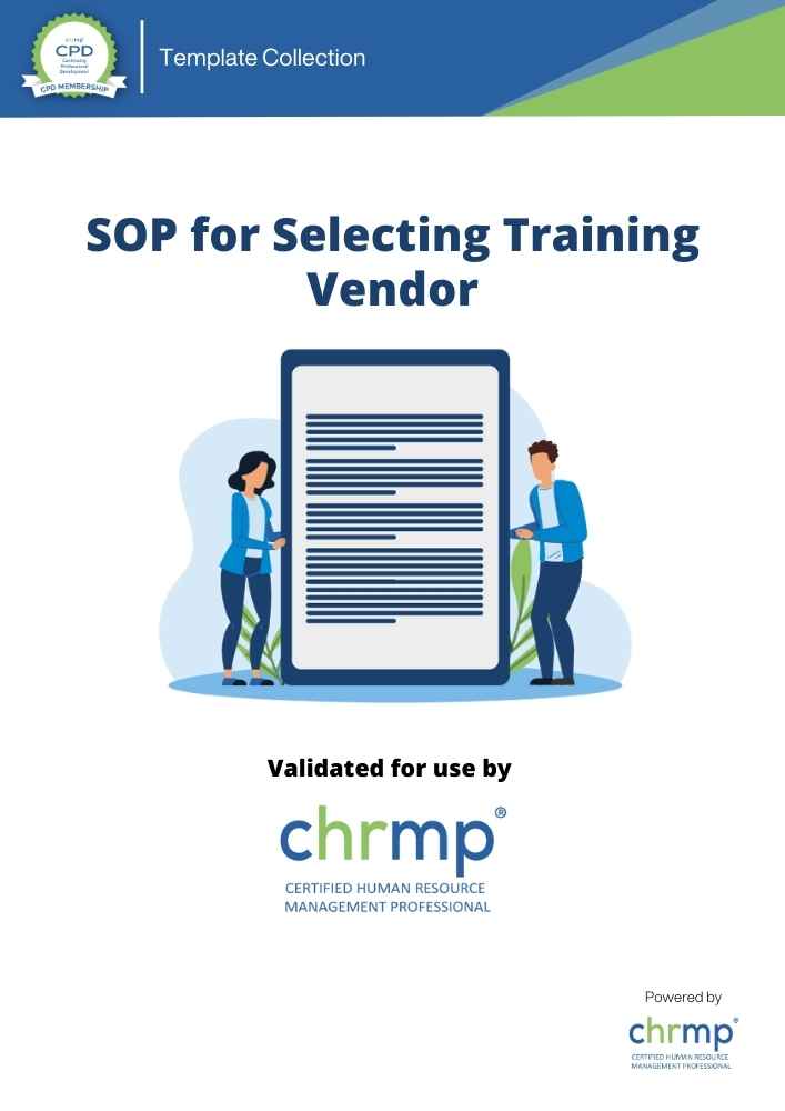 Sop For Selecting Training Vendor Chrmp Membership