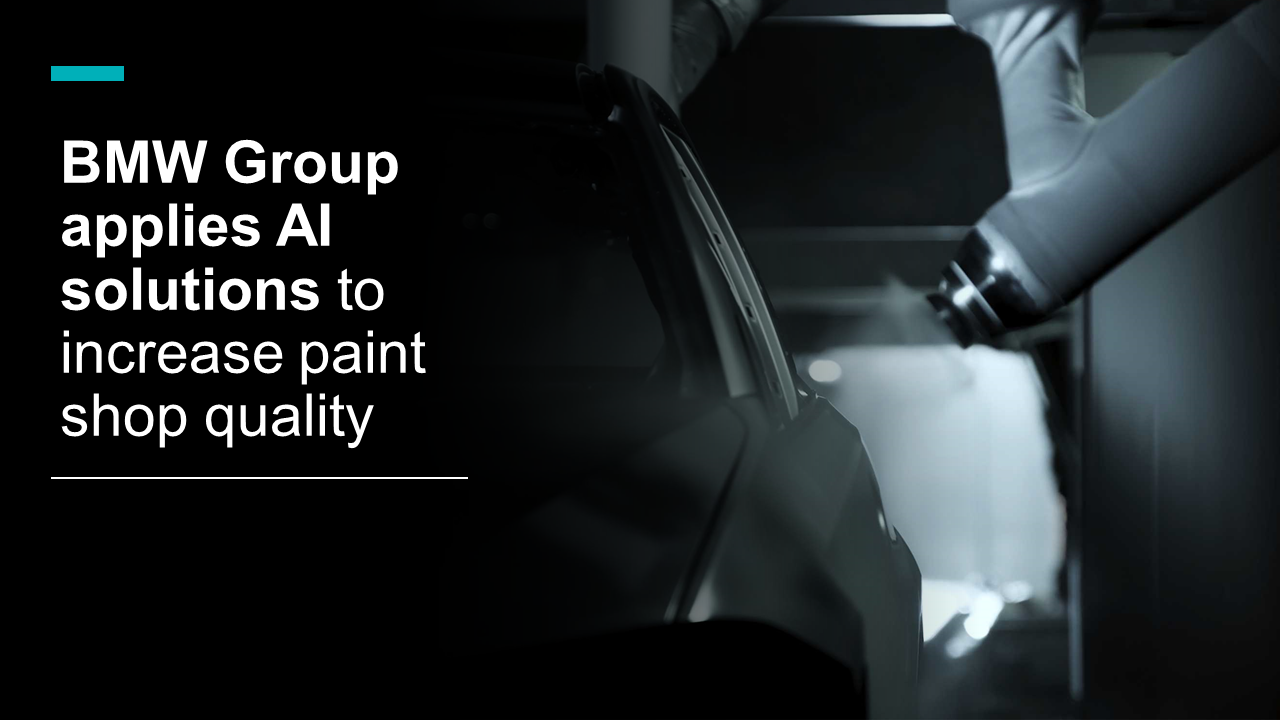 BMW Group applies AI solutions to increase paint shop quality
