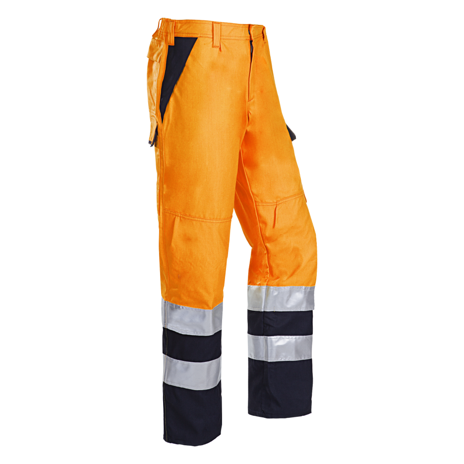 Sioen 022V Hose Arudy Warnorange/Marineblau P52