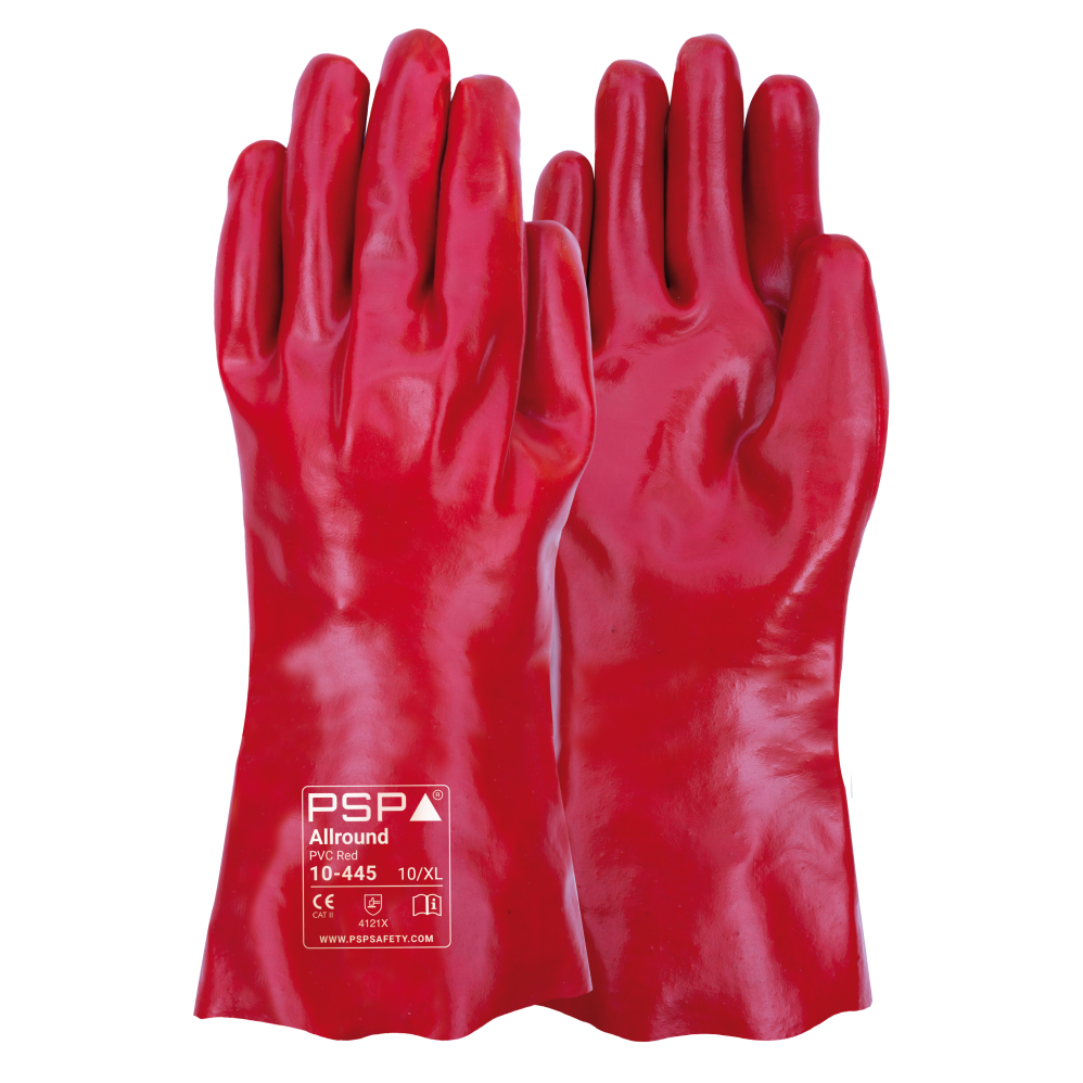 10-445 Allround PVC Red Werkhandschoen
