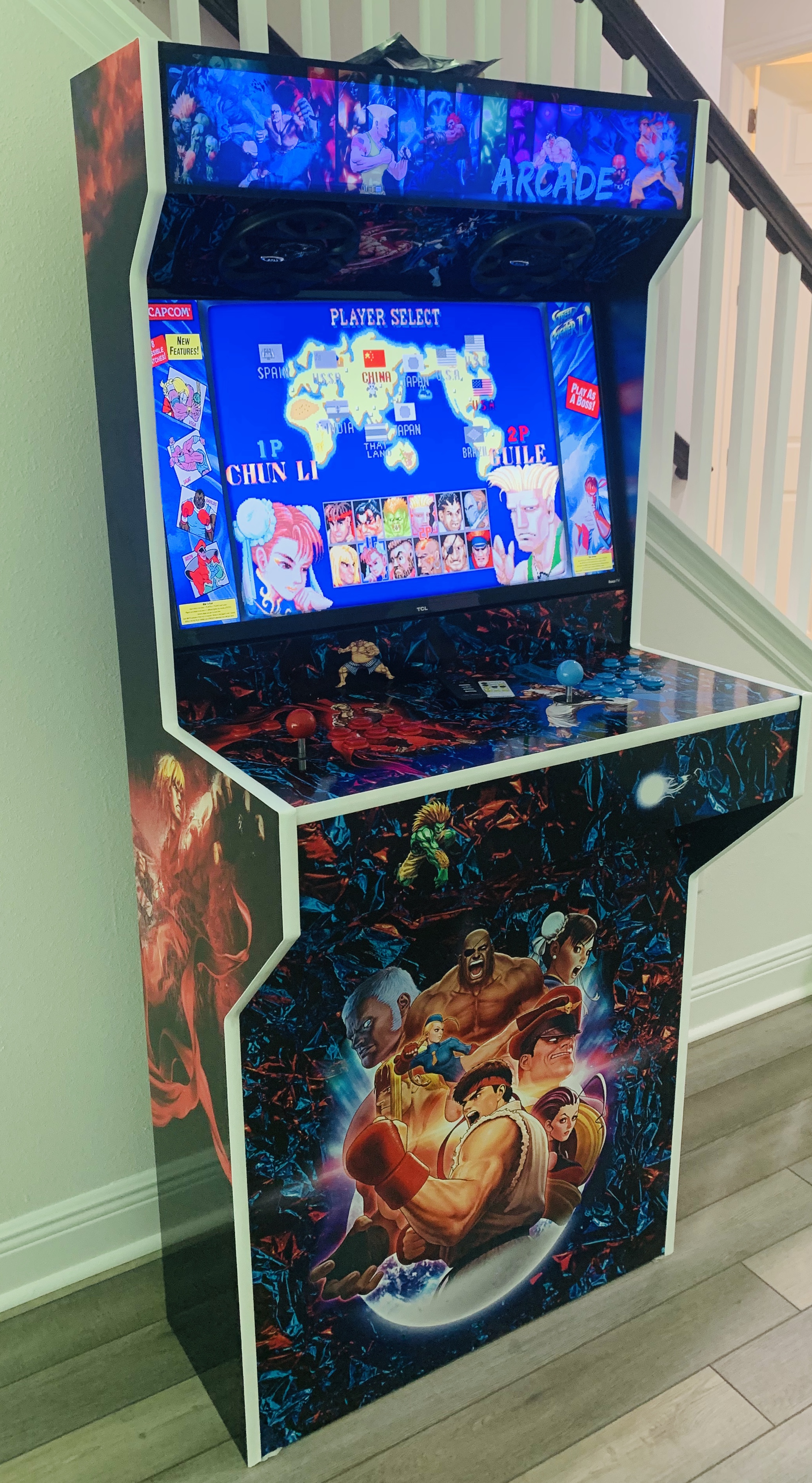 Arcade setup shared by Sam Marathon