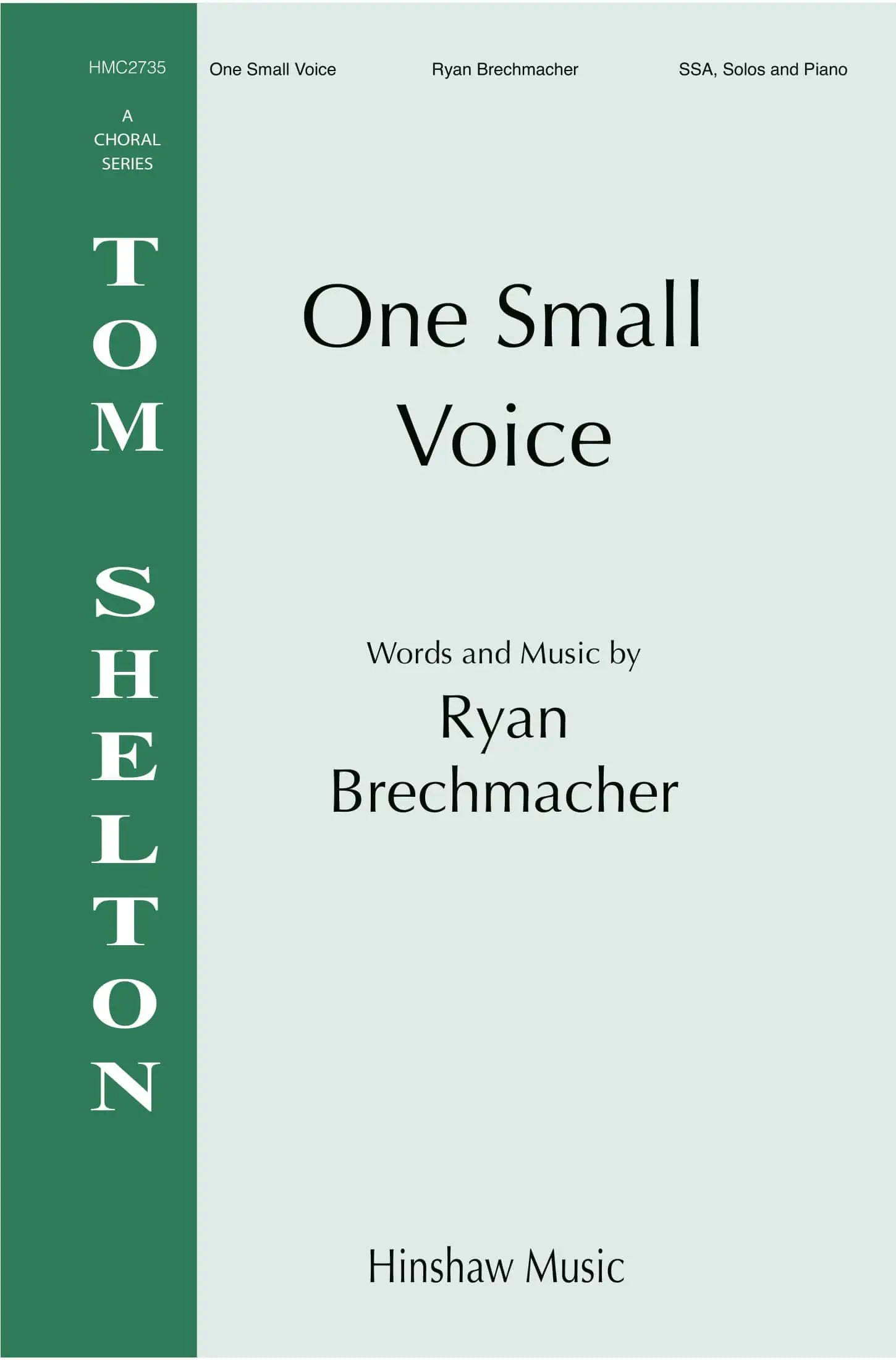 One Small Voice - SSA, Solos - Digital - Hinshaw Music, Inc.