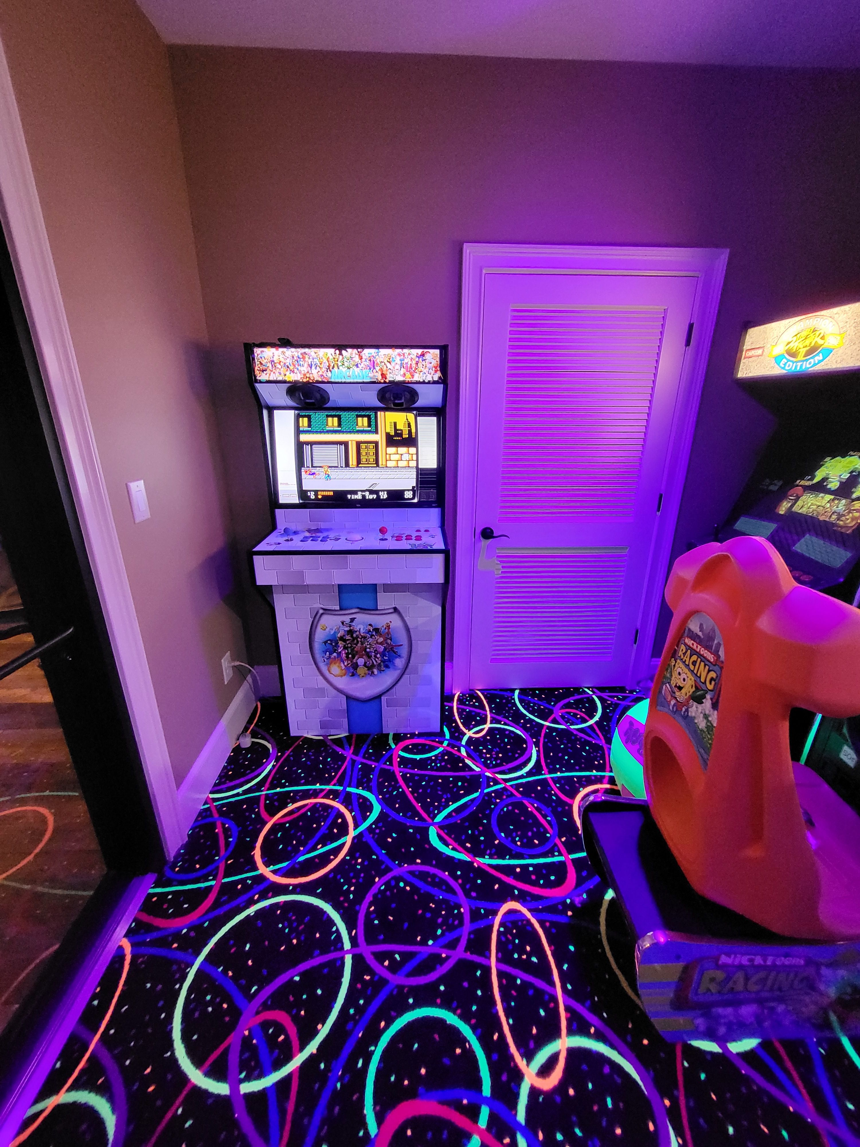 Customer arcade setup from Leo Oskey