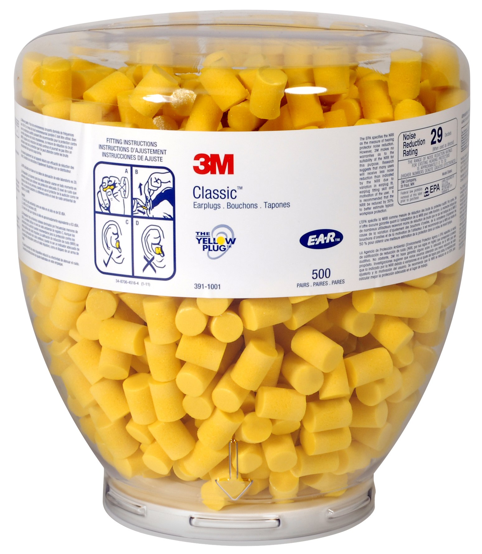 3M E-A-R Classic oordoppen navulling à 500 paar