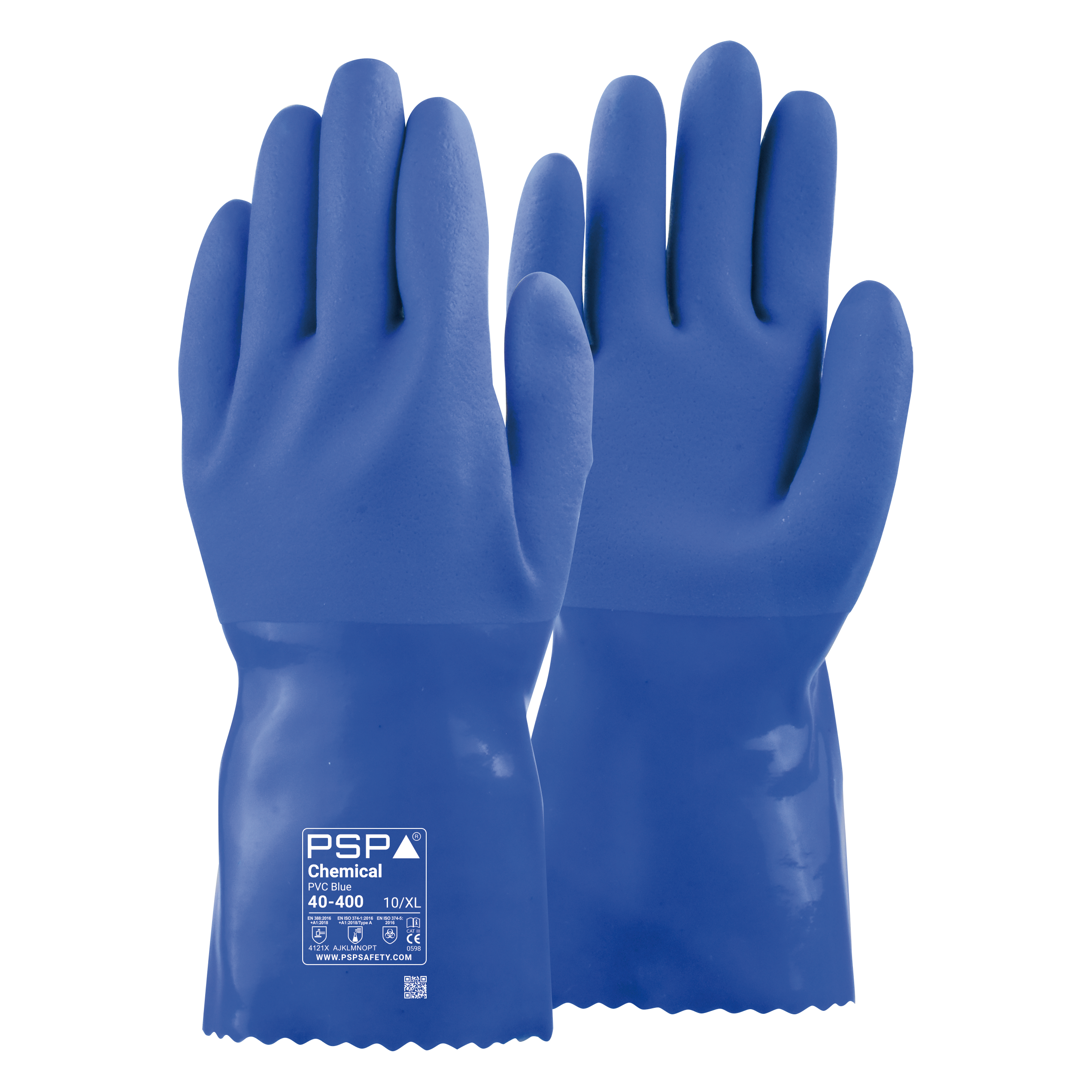 PSP 40-400 Chemical PVC Arbeitshandschuh in Blau