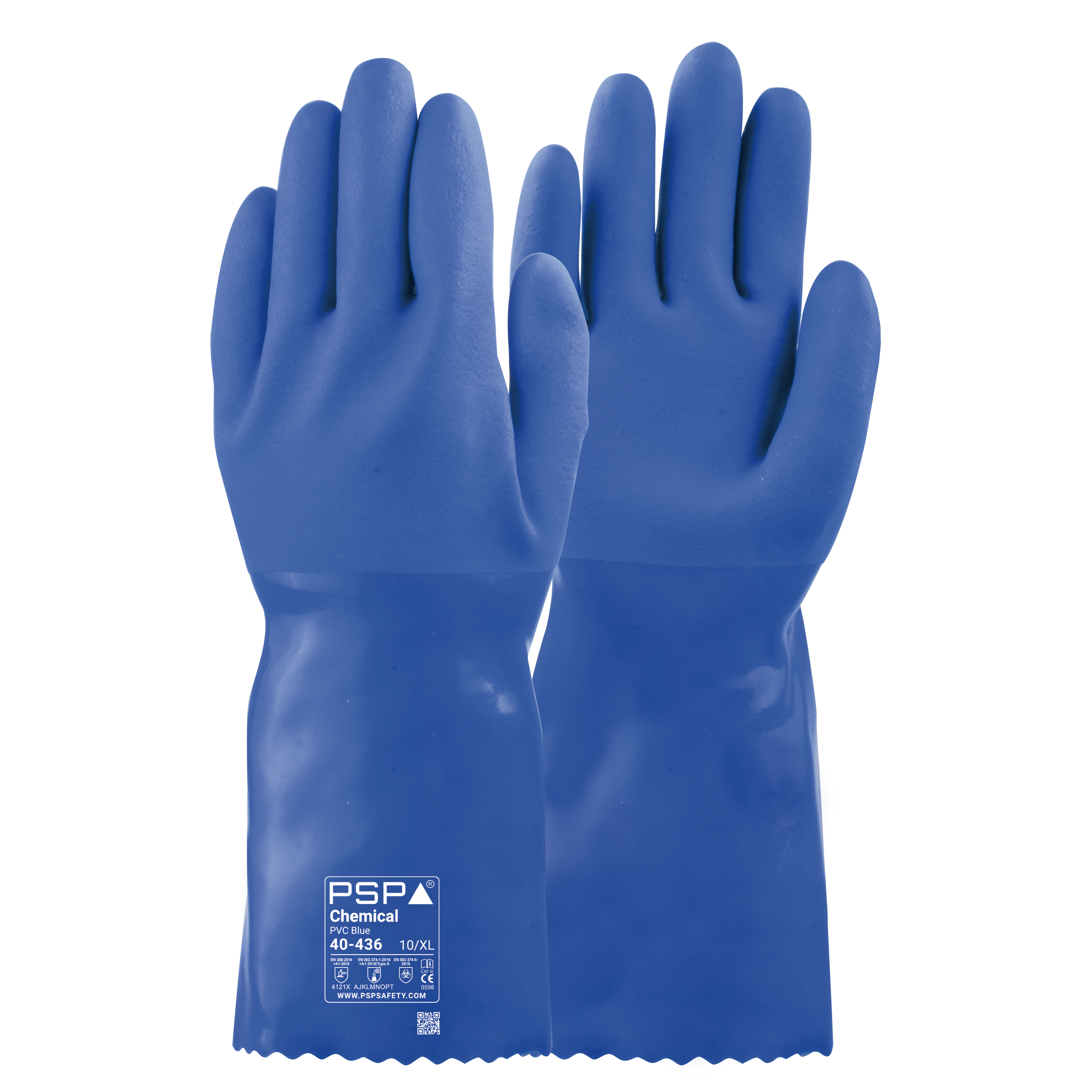 PSP 40-436 Chemical PVC Arbeitshandschuh in Blau