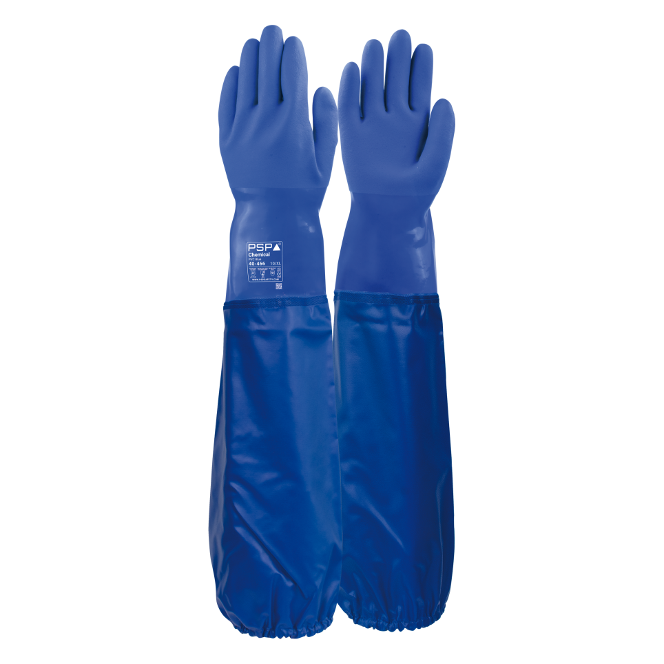 PSP 40-466 Chemical PVC Arbeitshandschuh in Blau