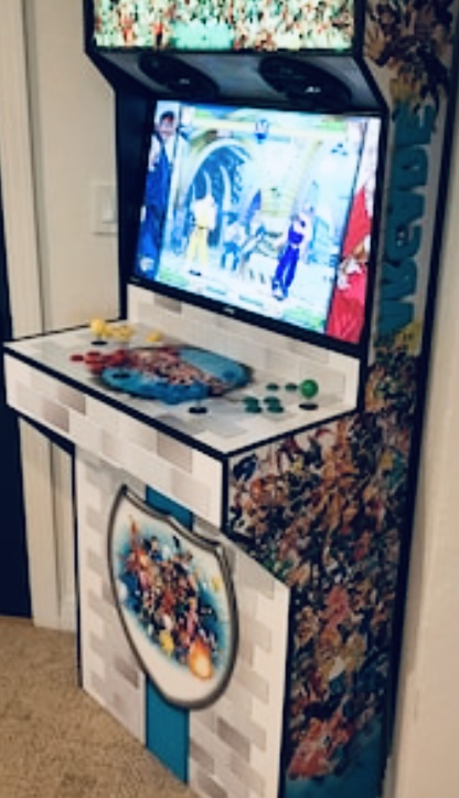 Arcade setup shared by Zach Morandi