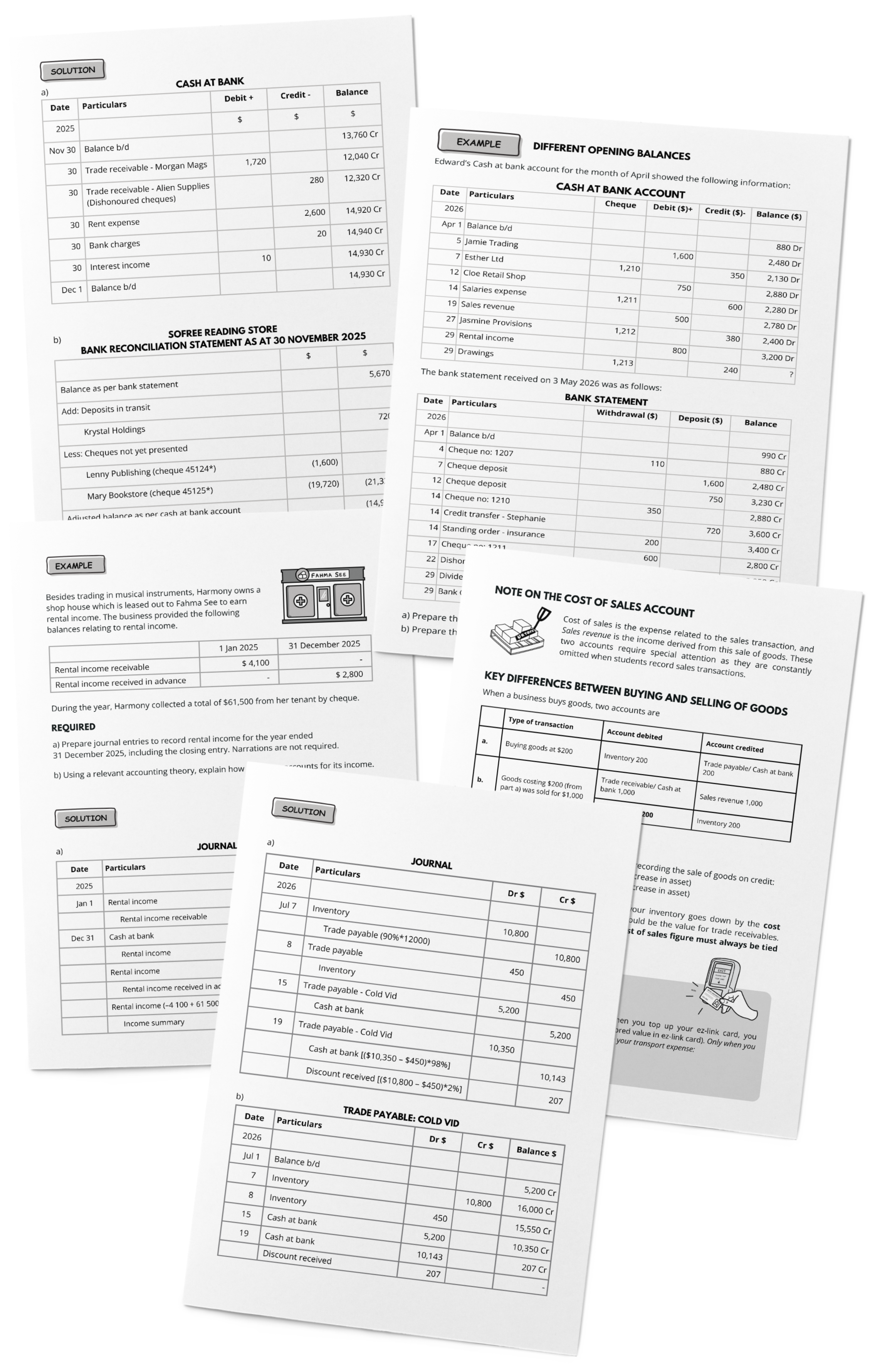 More previews of the POA Study Guide pages