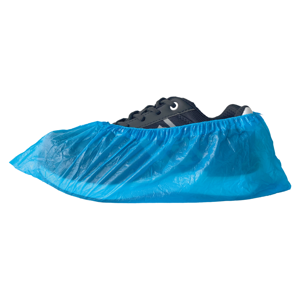50-105 Disposable Overschoen PE Blauw 30mu