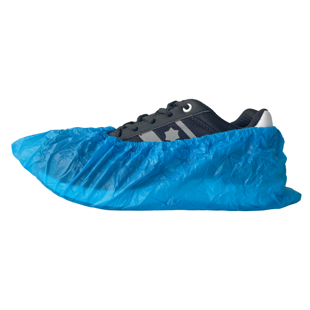 50-155 Disposable Overschoen PE Blauw 55mu