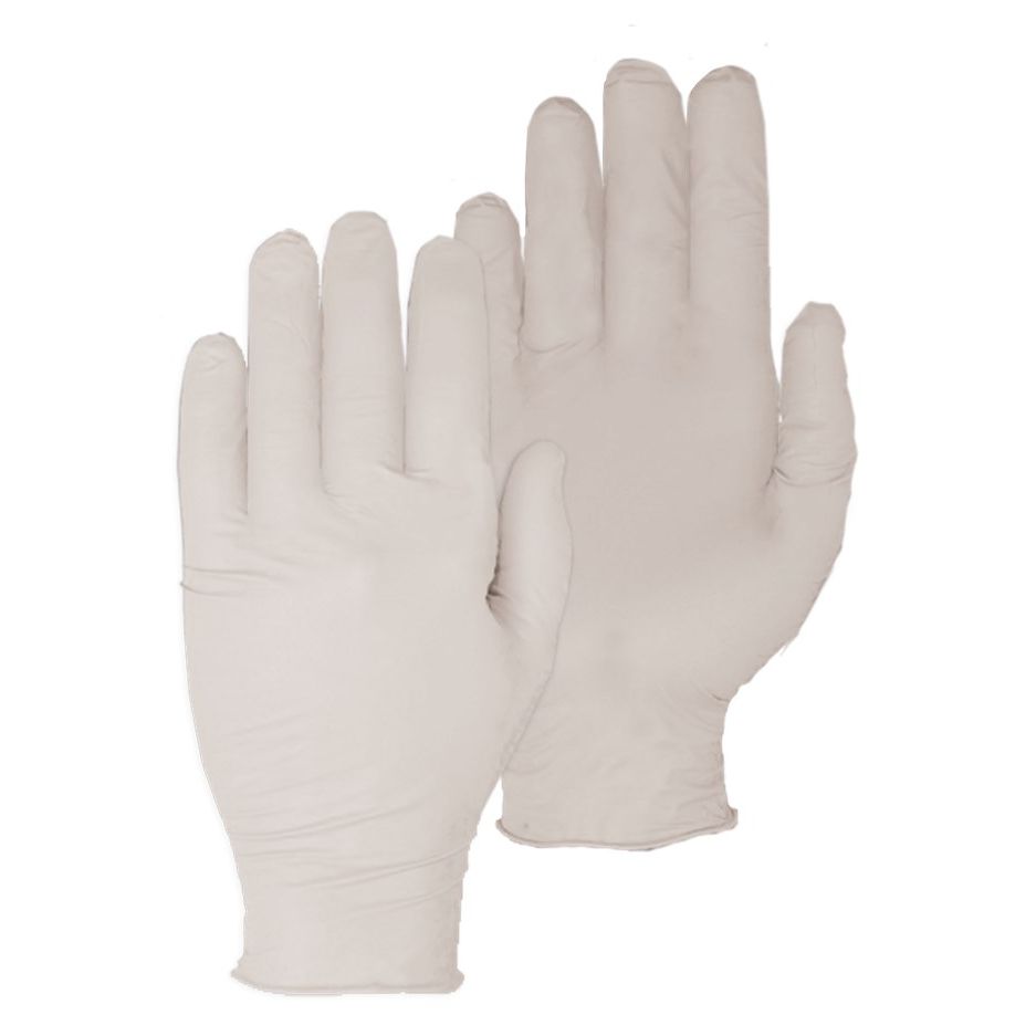 Latex disposable handschoenen