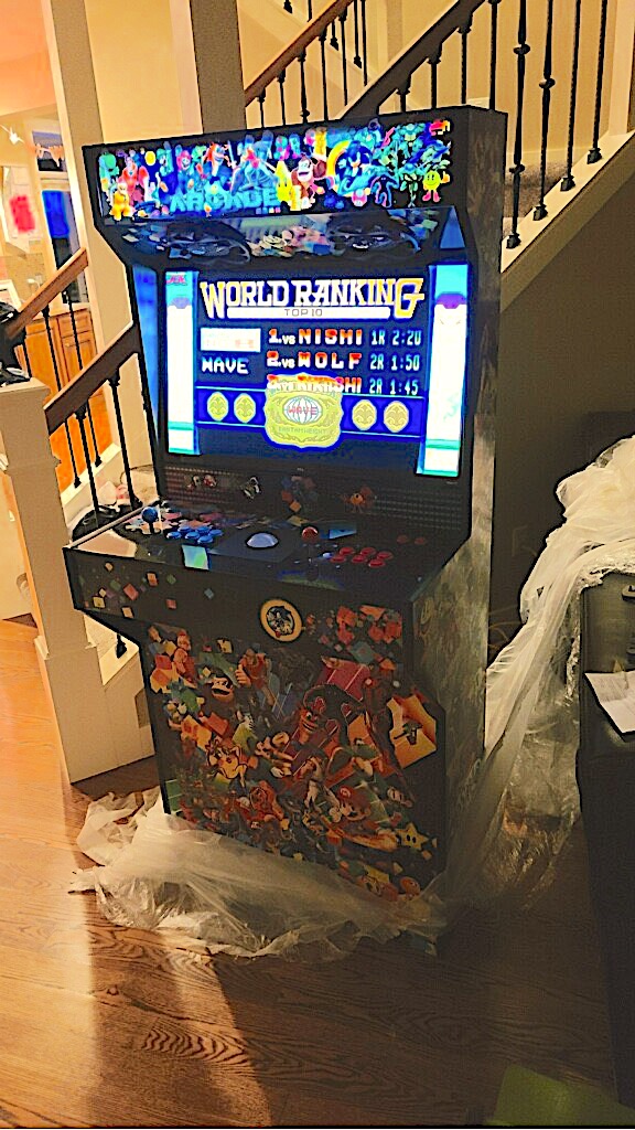 Arcade setup shared by Tyson Tiger
