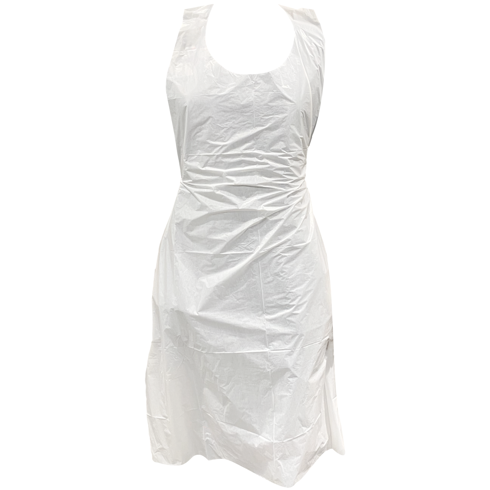 60-111 Disposable Schort PE 20mu, wit