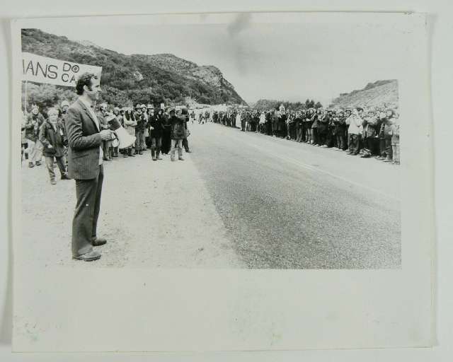 Bob Brown at the Franklin Dam protests