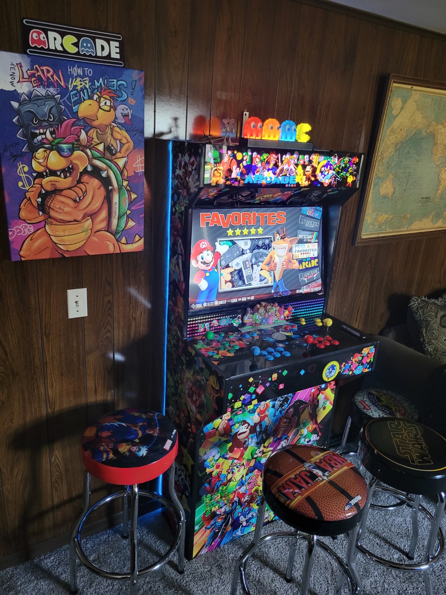 Arcade setup shared by Osborn J