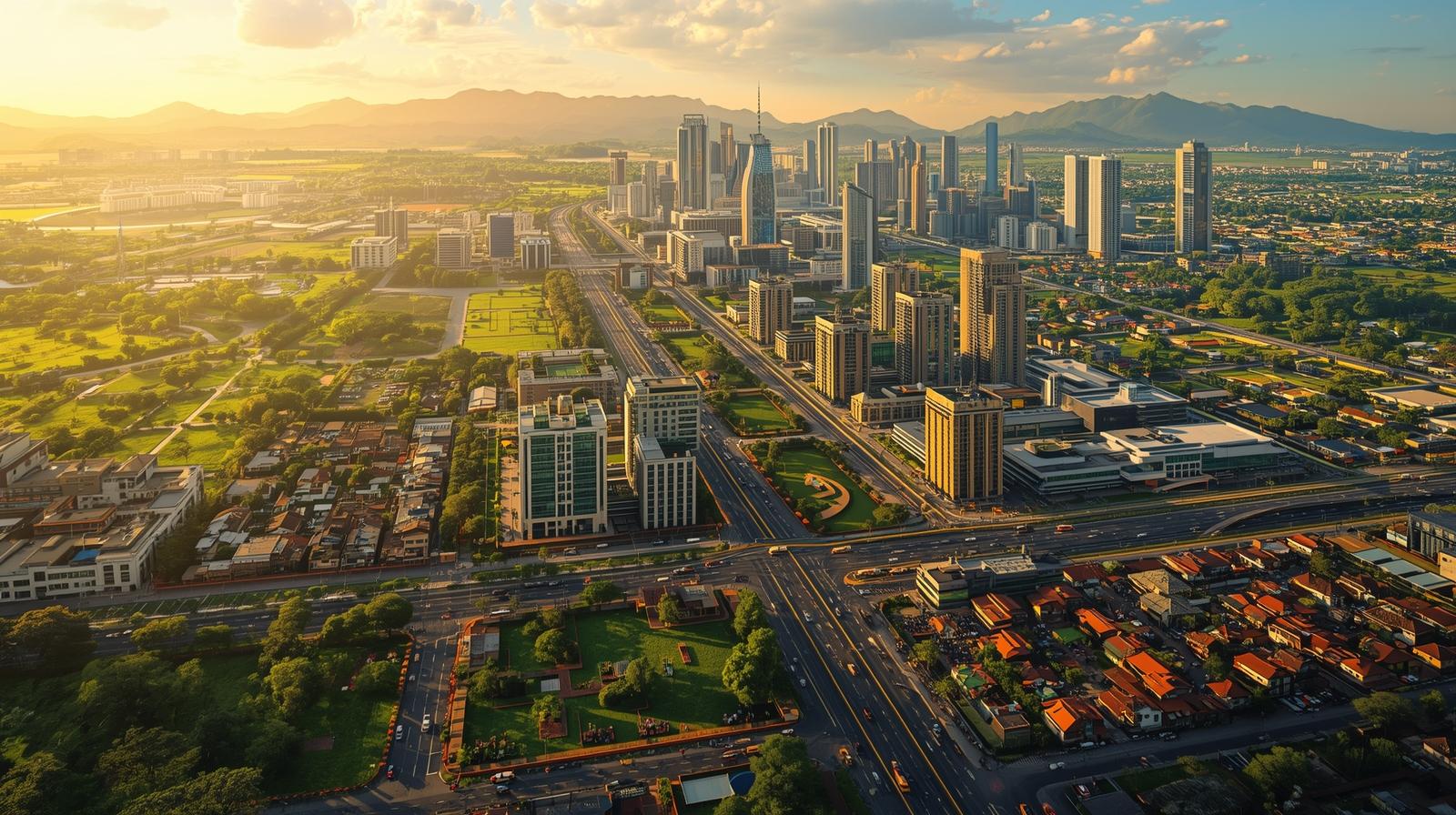 Africa map with growth indicators