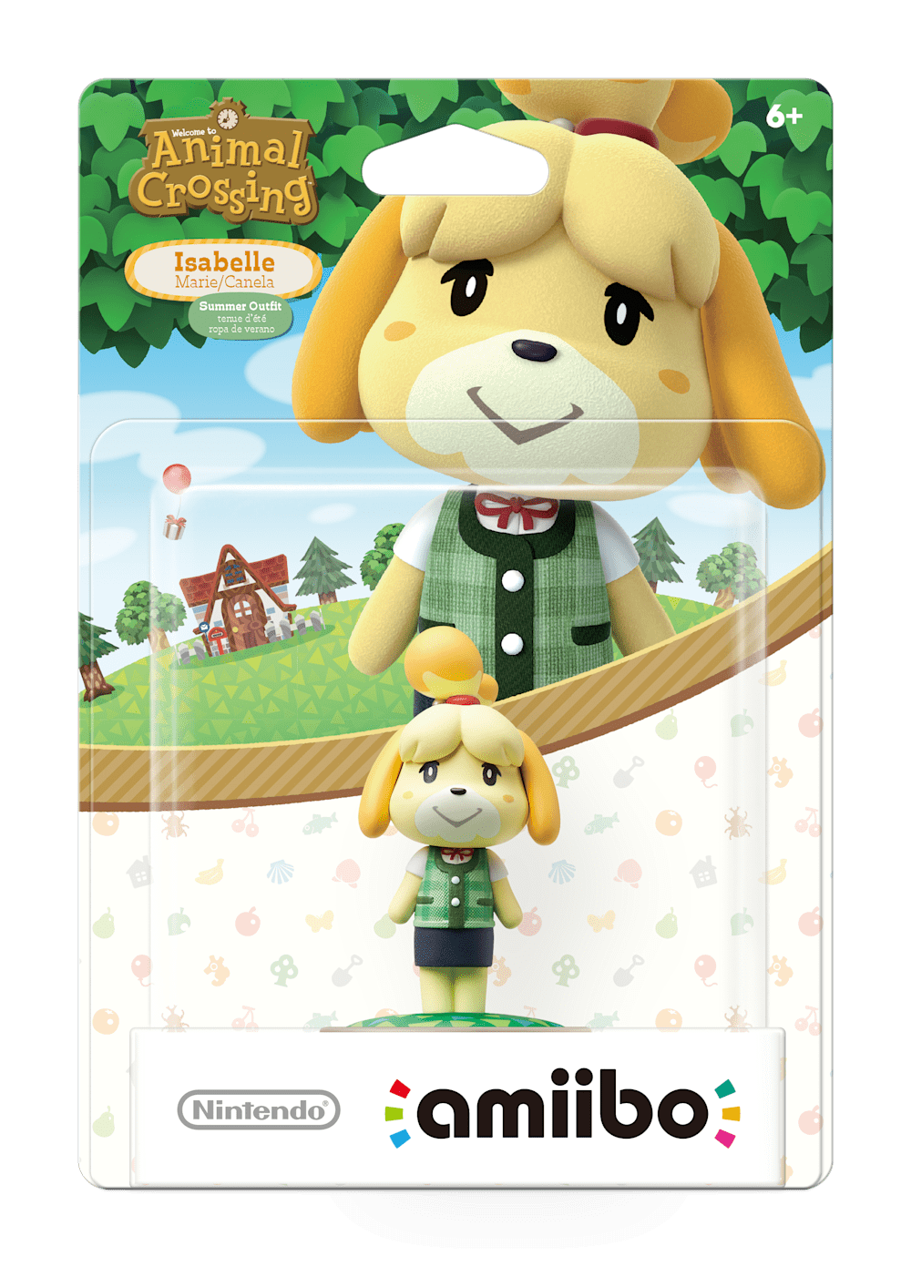 Isabelle - Summer Outfit packaging (Animal Crossing series) — AMiiPEDIA