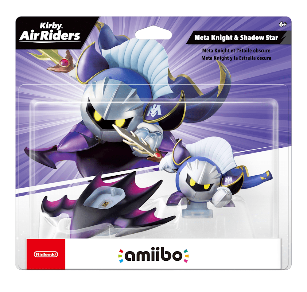 Meta Knight & Shadow Star packaging (Kirby Air Riders series) — AMiiPEDIA