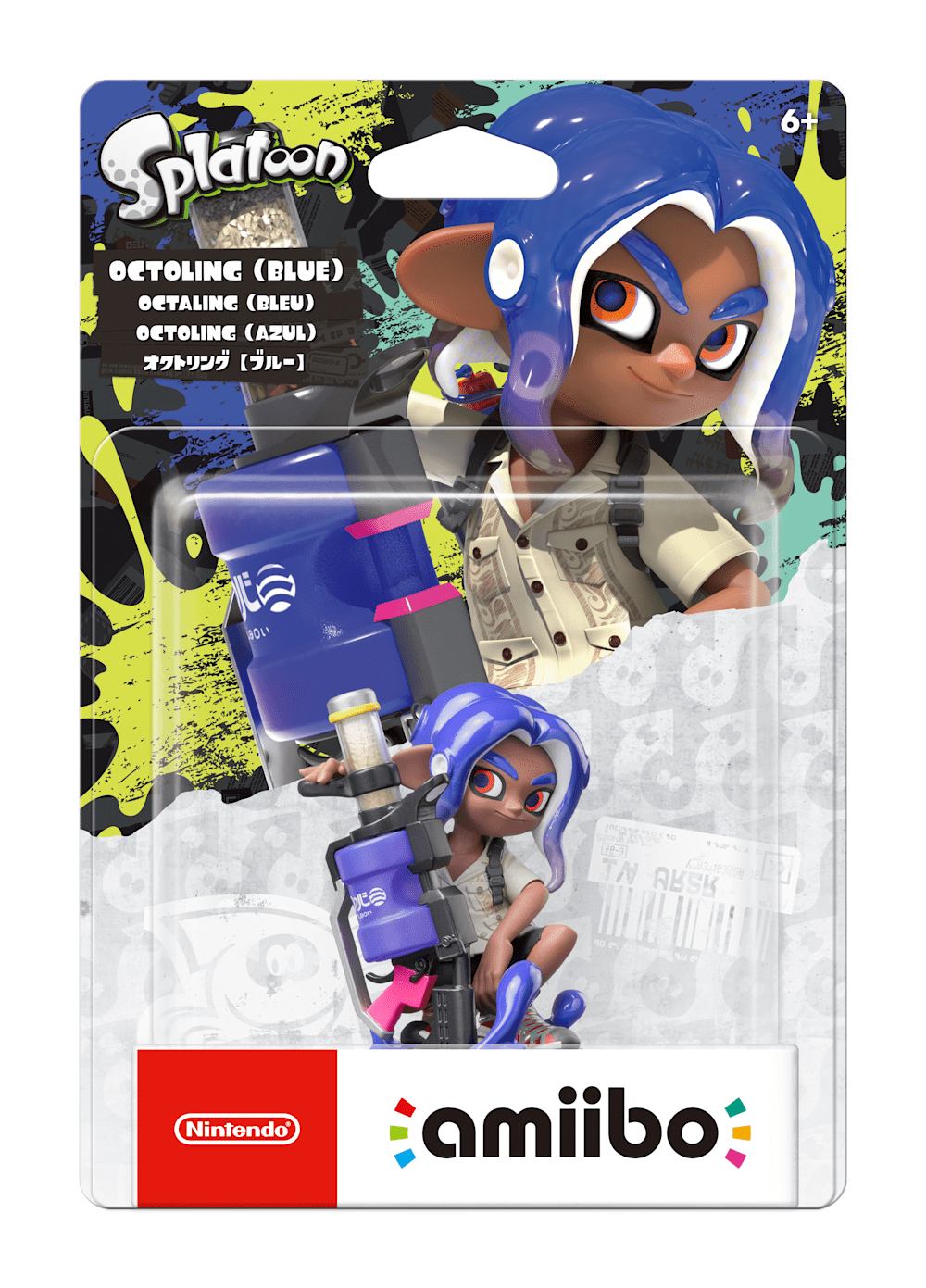 Octoling (Blue) packaging (Splatoon series) — AMiiPEDIA