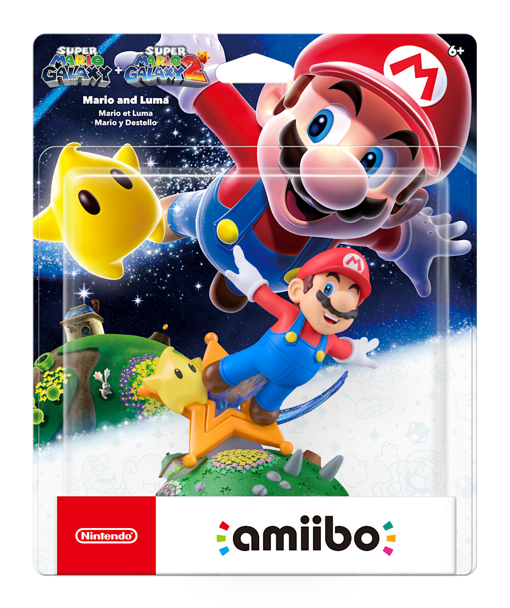 Mario and Luma packaging (Super Mario series) — AMiiPEDIA