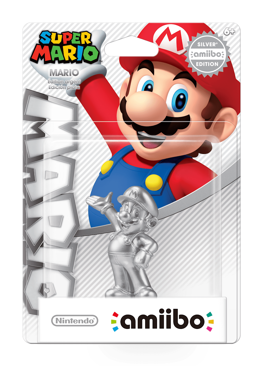 Mario - Silver Edition packaging (Super Mario series) — AMiiPEDIA