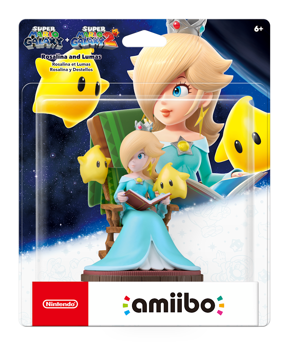 Rosalina and Lumas packaging (Super Mario series) — AMiiPEDIA