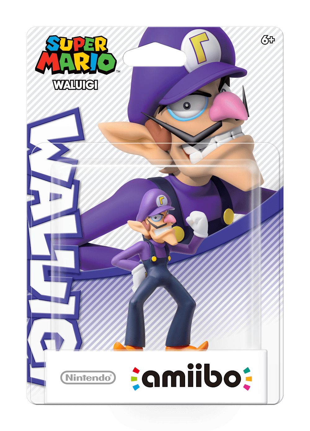 Waluigi packaging (Super Mario series) — AMiiPEDIA