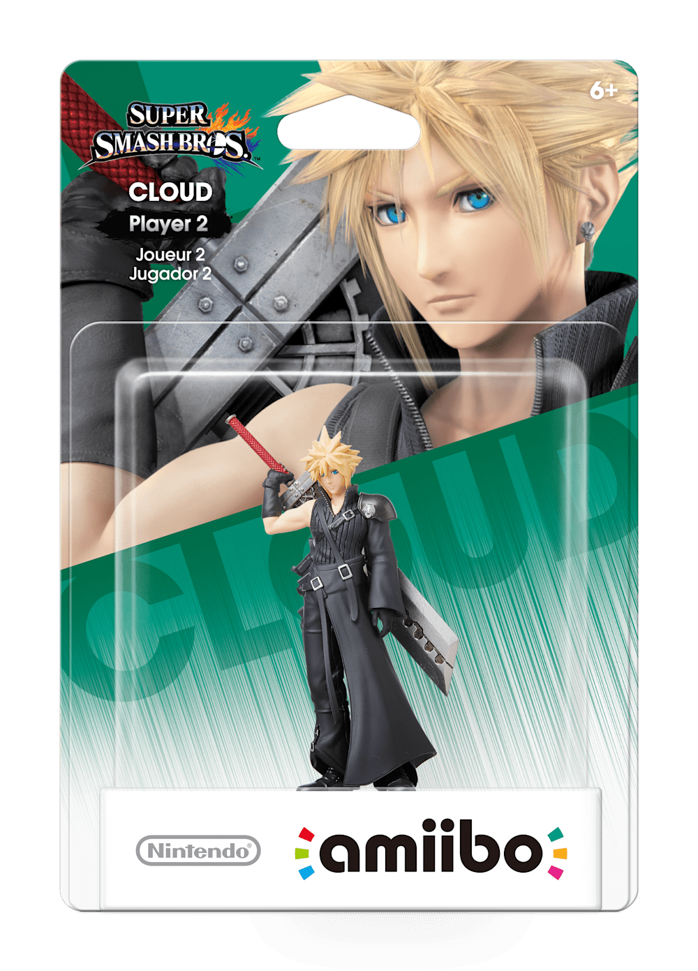 Cloud - Player 2 packaging (Super Smash Bros series) — AMiiPEDIA