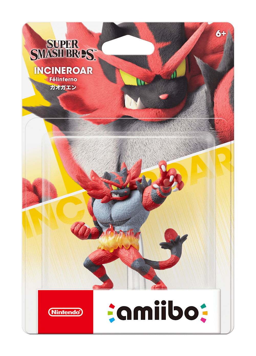 Incineroar packaging (Super Smash Bros series) — AMiiPEDIA