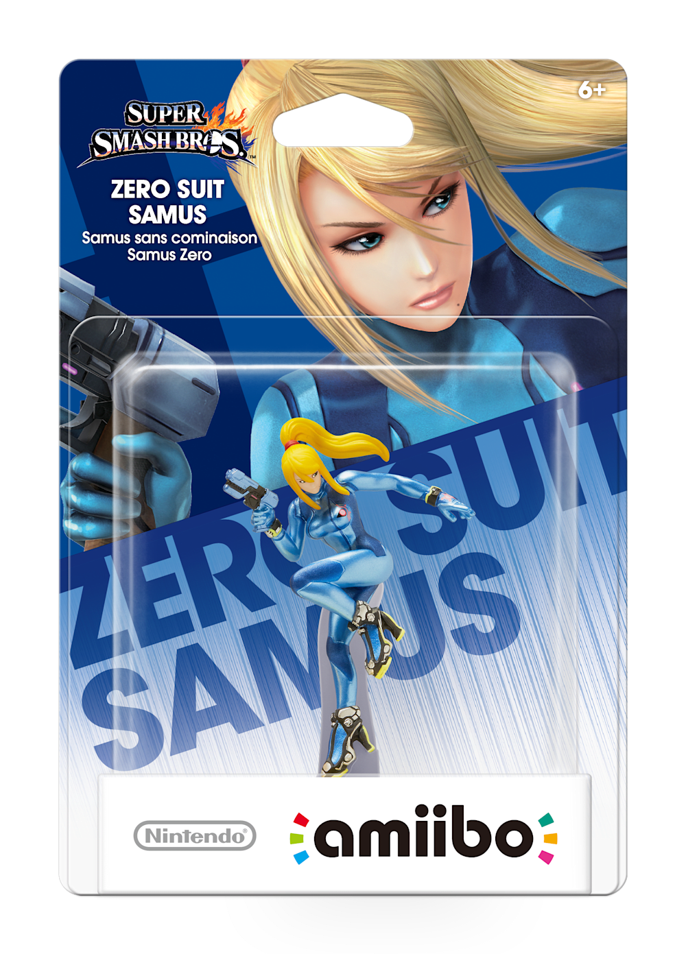 Zero Suit Samus packaging (Super Smash Bros series) — AMiiPEDIA