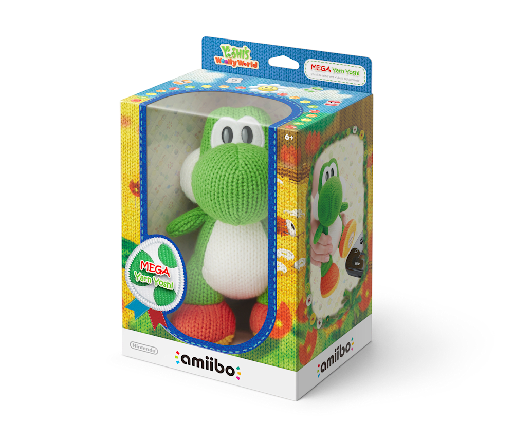 Mega Yarn Yoshi packaging (Yoshi S Woolly World series) — AMiiPEDIA