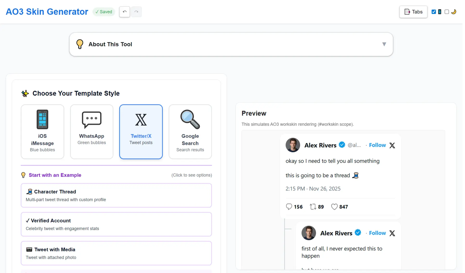 AO3 Skin Generator Preview