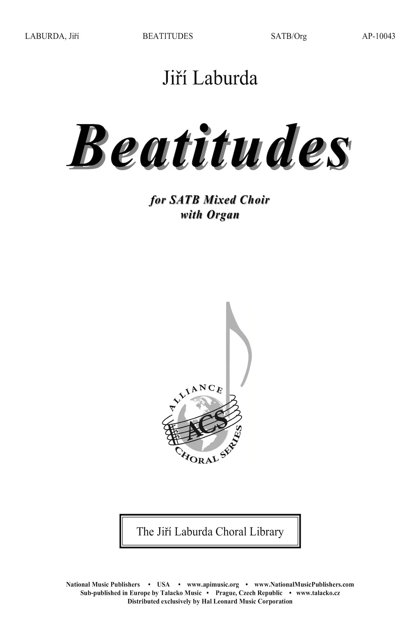 Beatitudes - Satb-Org - SATB - National Music Publishers