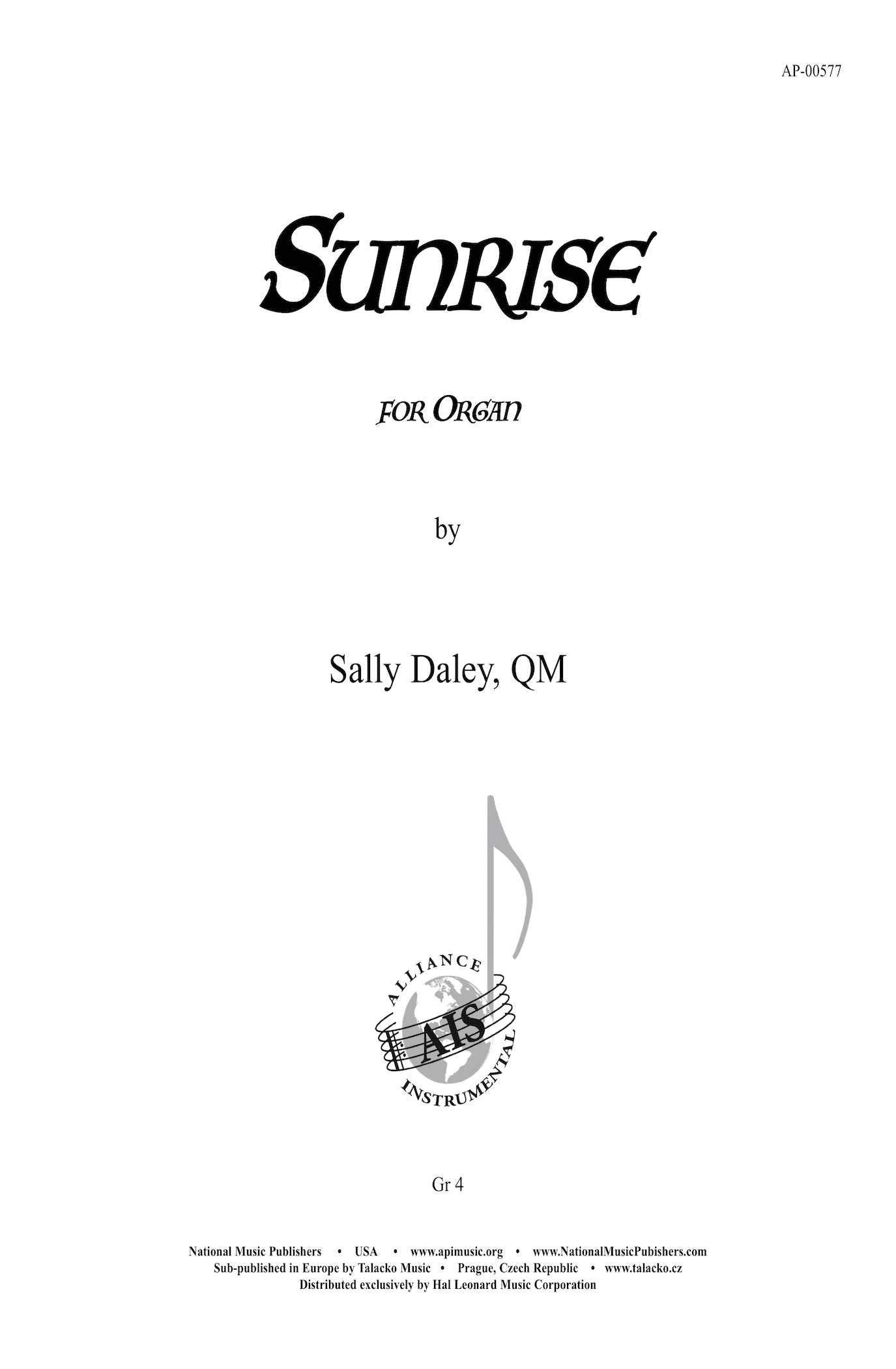 Sunrise - Organ Postlude - Organ - National Music Publishers