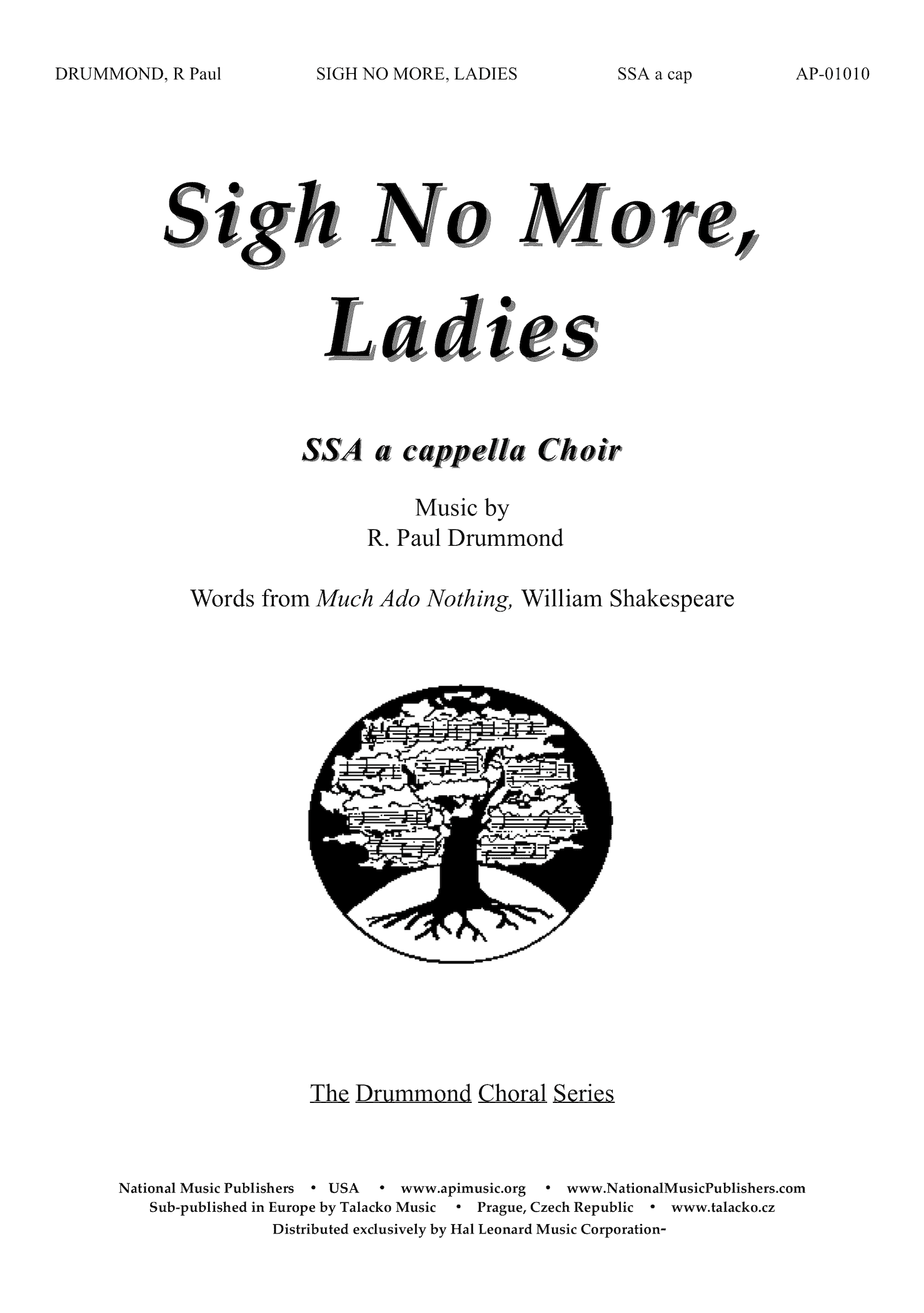 Sigh No More, Ladies - Ssa-Pno - All Products | Fred Bock Publishing Group