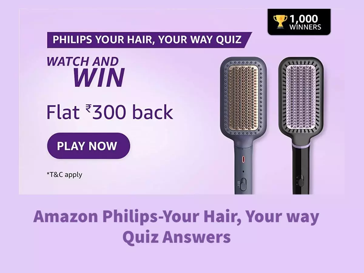 Amazon Quiz: How long it takes to straighten the hair using Philips Hair  Straightening Brush?