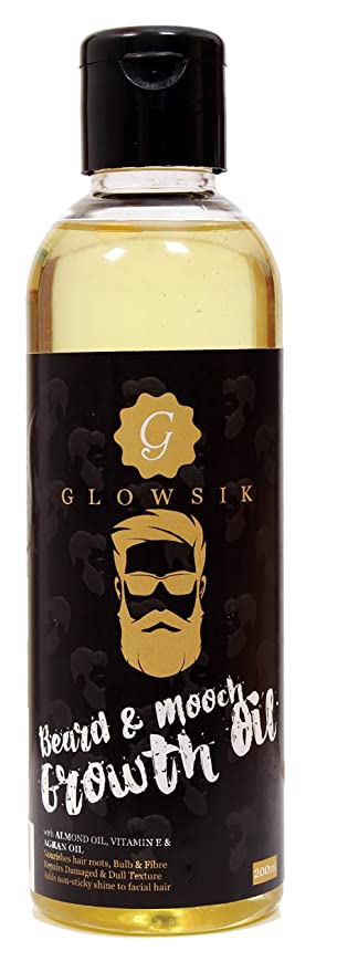 Glowsik Beard Oil for Mooch and Beard Growth