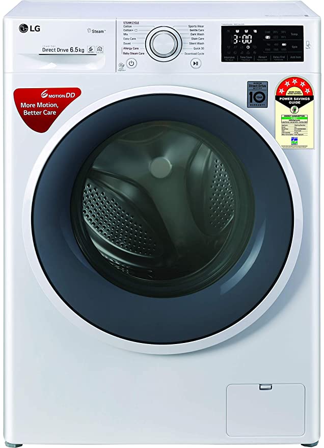 LG 6.5 Kg 5 Star Inverter Fully-Automatic Front Loading Washing Machine