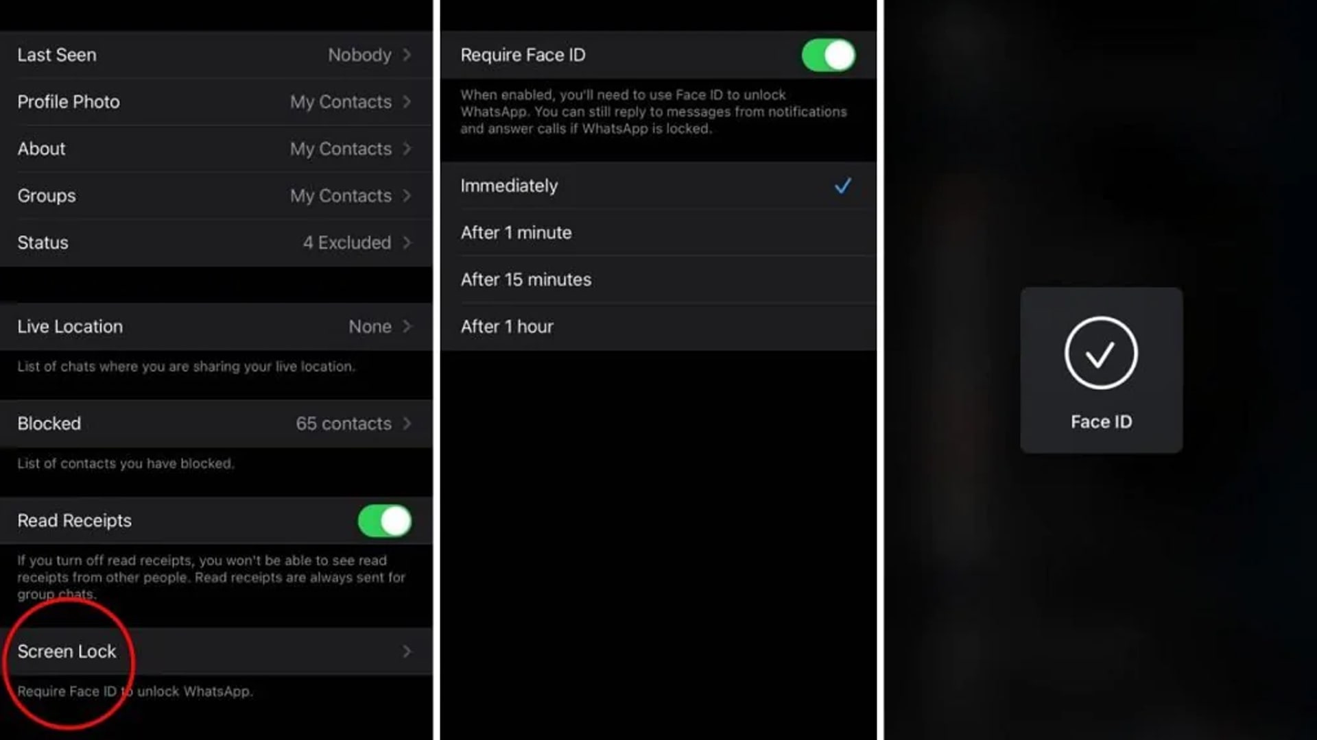 How to lock WhatsApp on iPhone using Face ID
