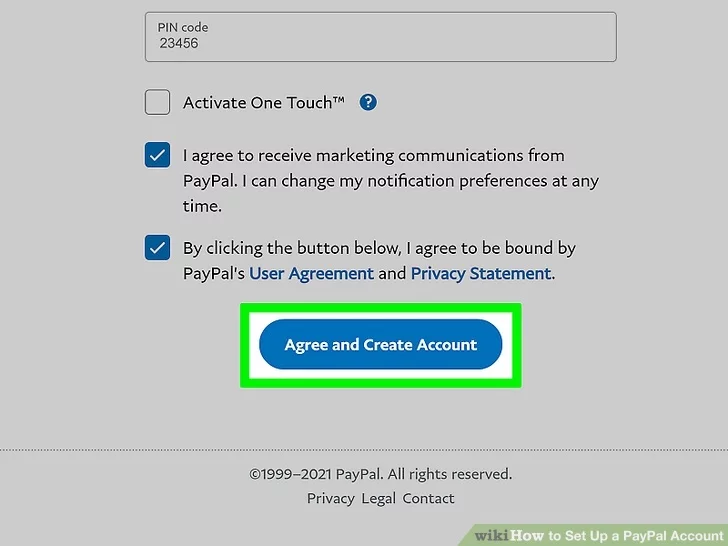 Paypal sign up 5
