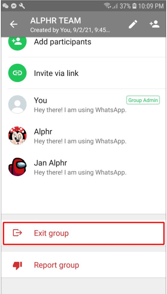 Whatsapp Group Settings
