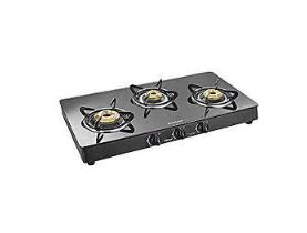 SUNFLAME CENTA 3 Burner Toughened Glass Top Gas Stove