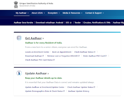 Steps to Check Aadhaar Card Status by Enrollment Number