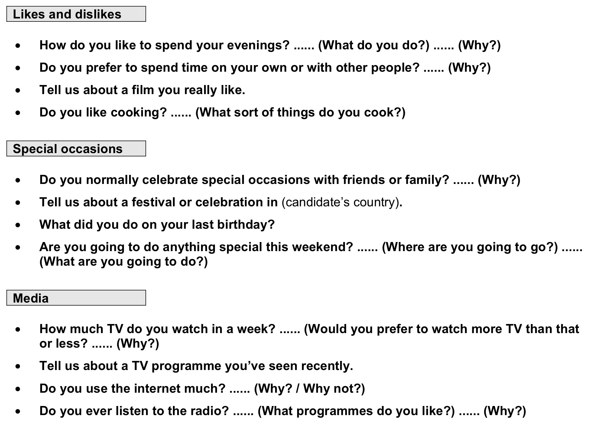 speaking part 1 cambridge b2