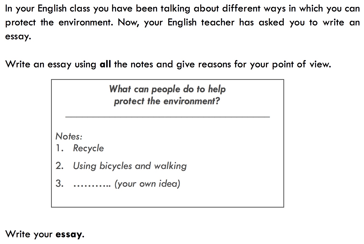 essays fce topics