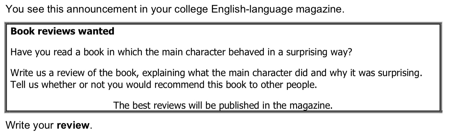 Part writing. Writing FCE задания. FCE Review task. Темы эссе FCE for Schools. FCE writing Samples задание.