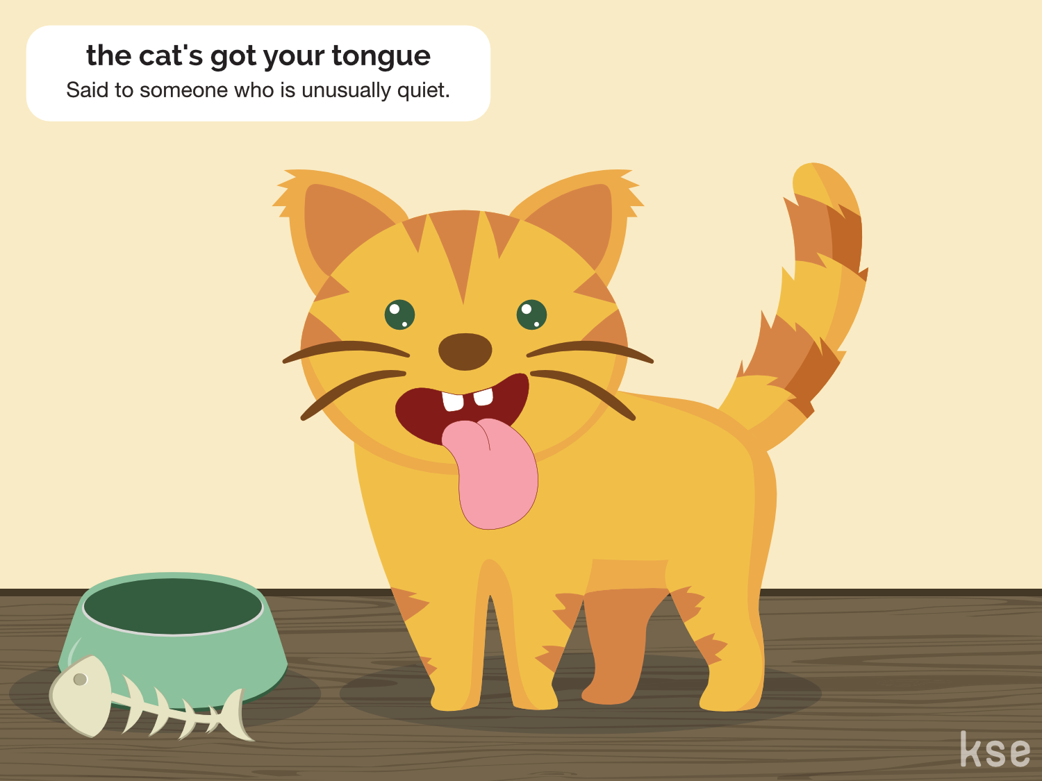 cat got your tongue idiom